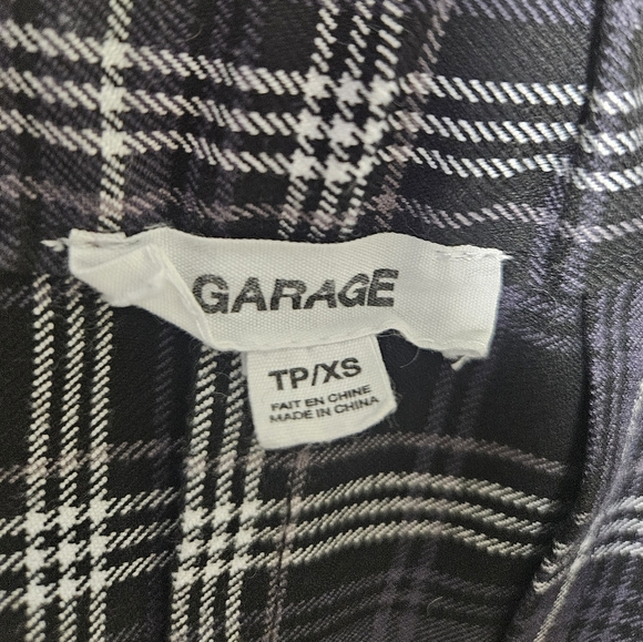 Garage Plaid Mini Skirt in Black and White - Picture 2 of 5